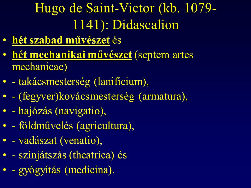 Hugo de Saint-Victor (kb ): Didascalion