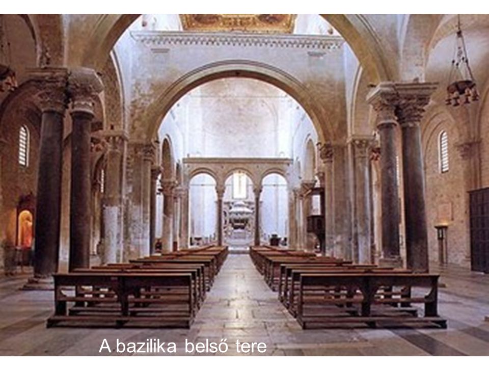 A bazilika belső tere