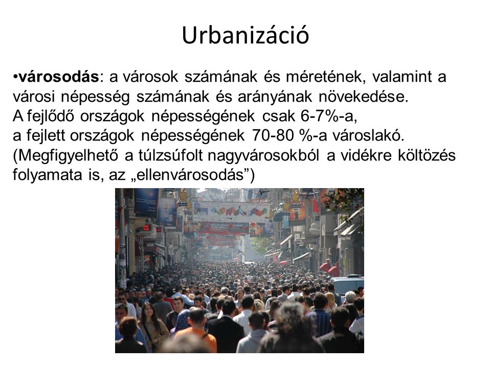 Urbanizáció