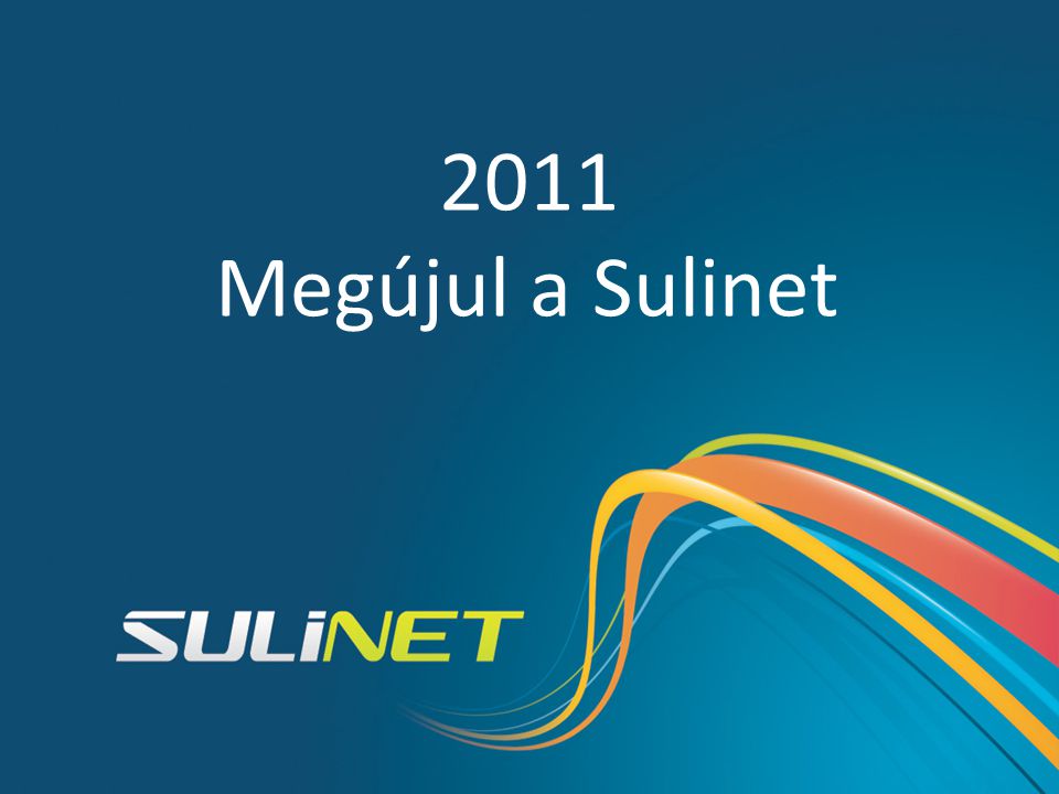 Megújul a Sulinet Sulinet történelem SDT