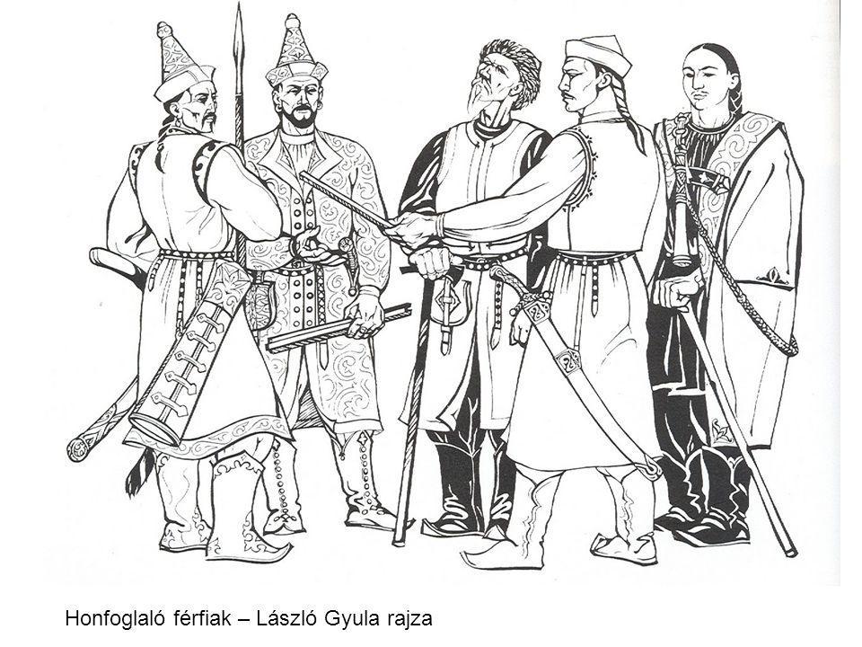 Honfoglaló férfiak – László Gyula rajza