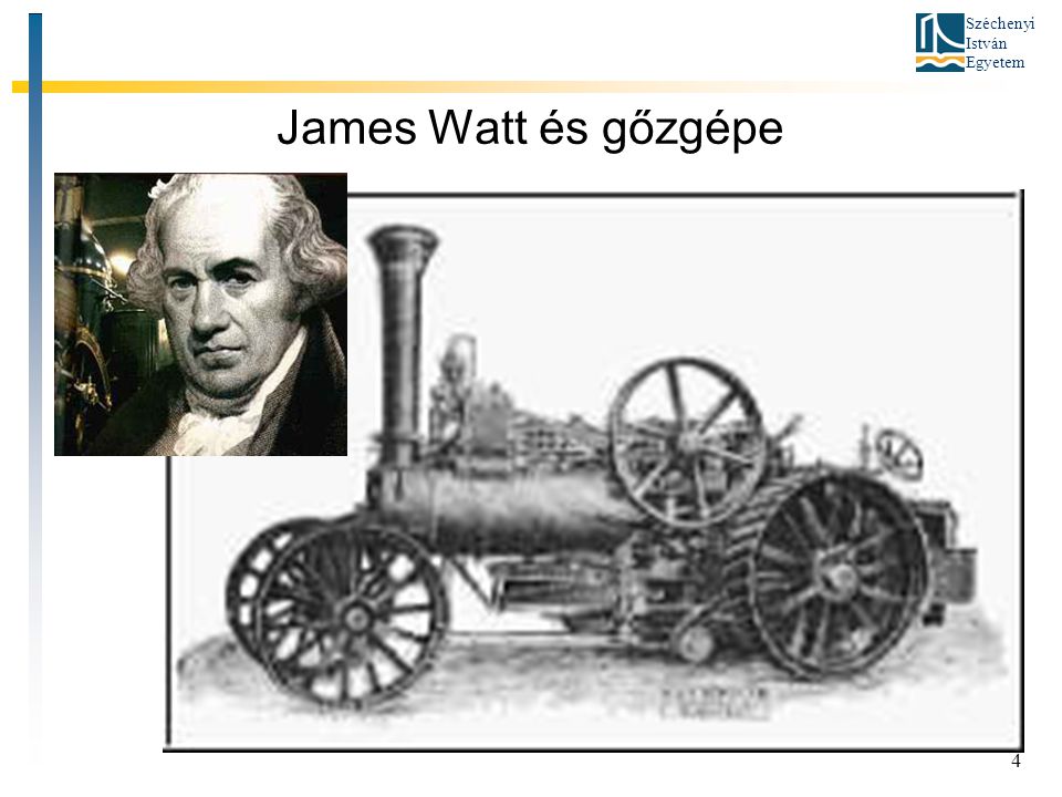 James Watt és gőzgépe