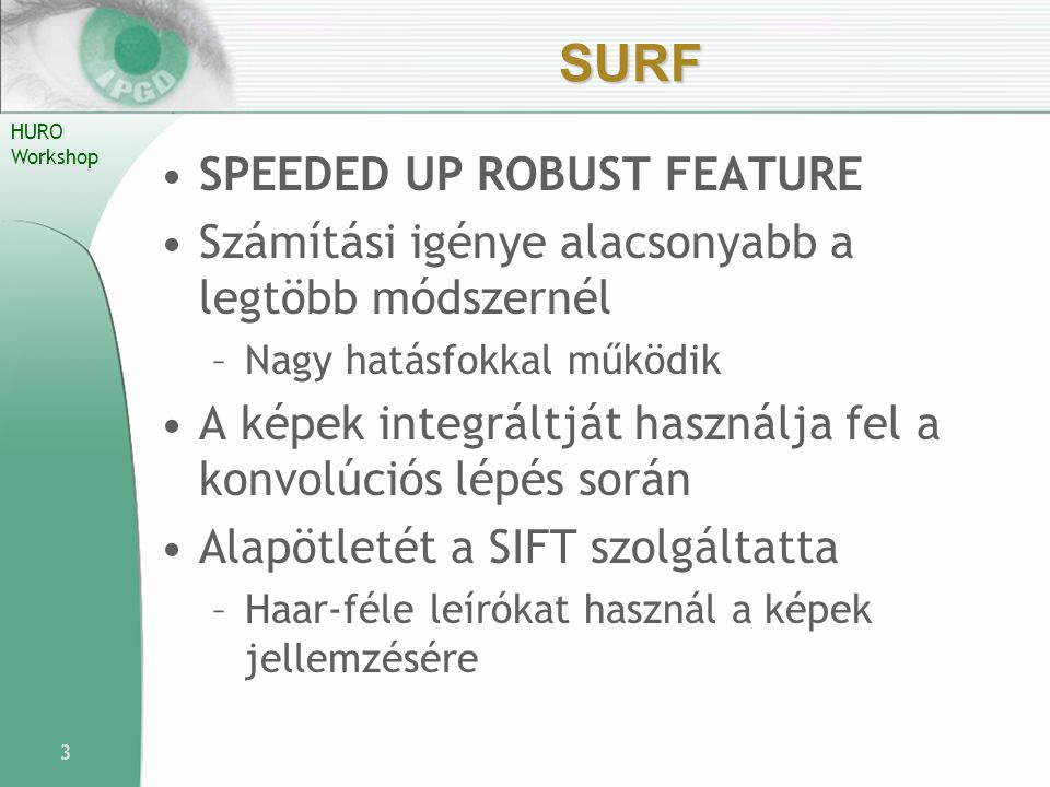 SURF Speeded Up Robust Feature