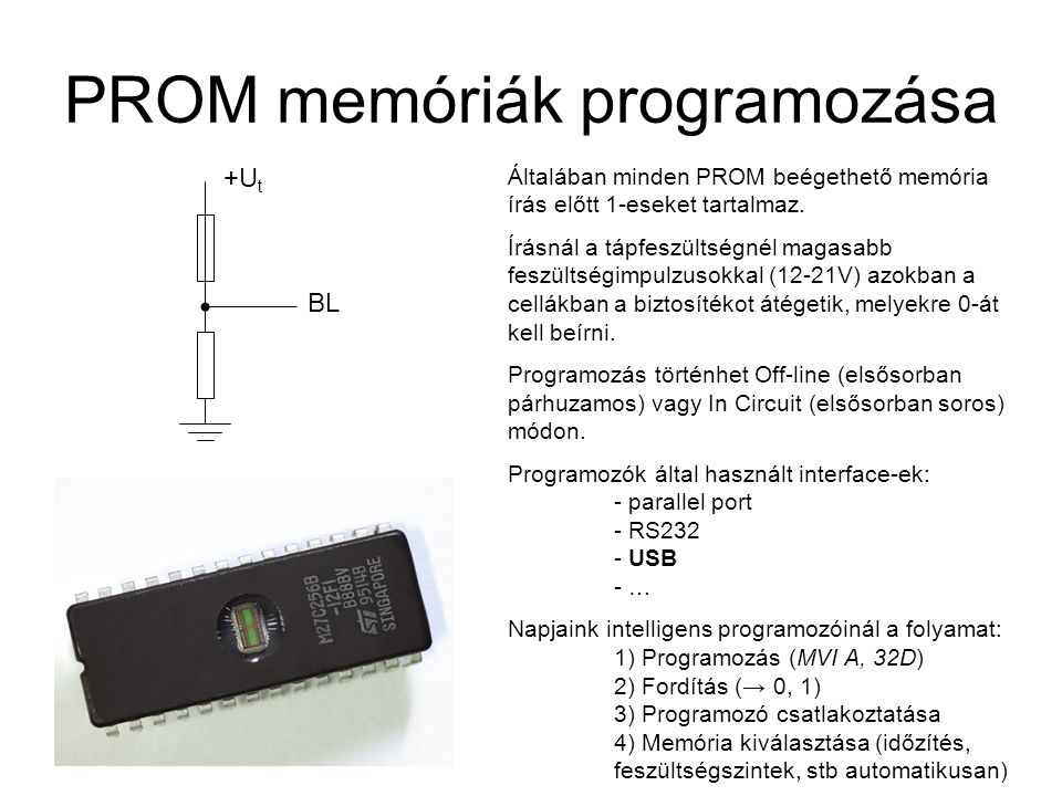PROM memóriák programozása