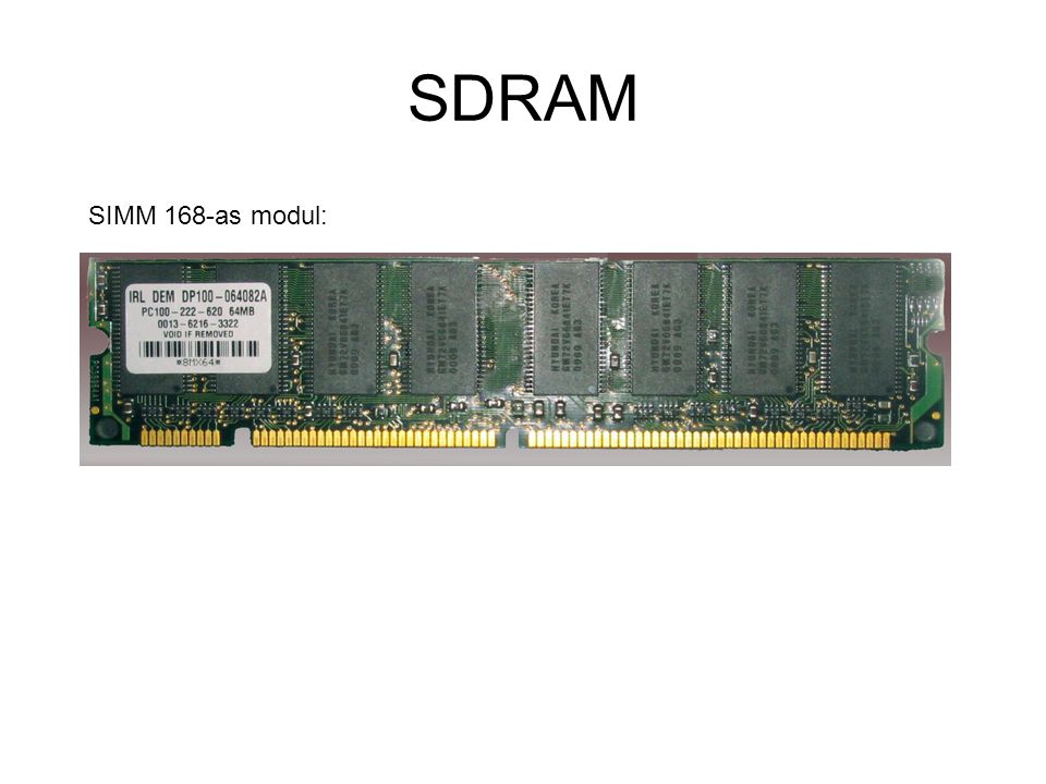 SDRAM SIMM 168-as modul: