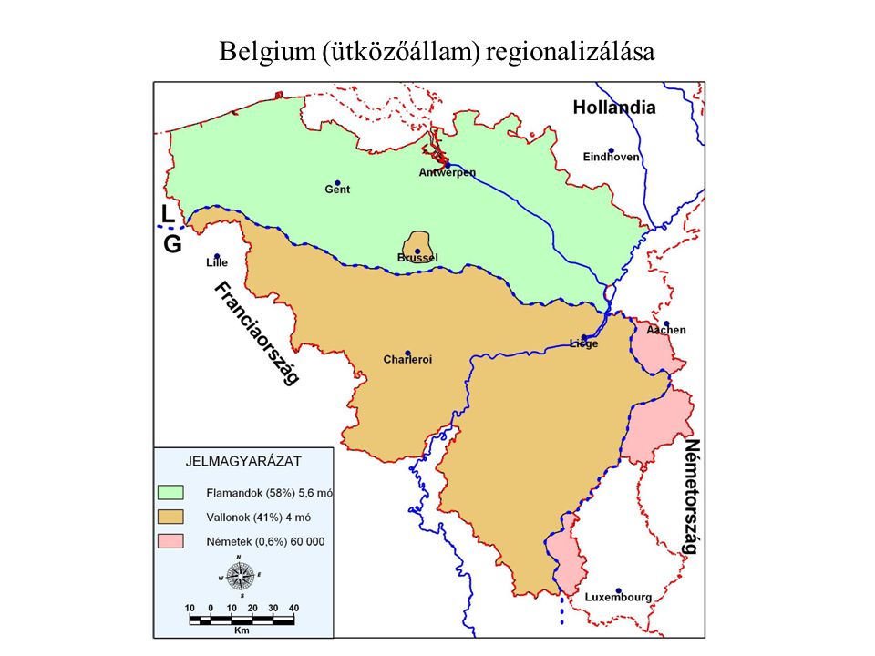 Belgium (ütközőállam) regionalizálása