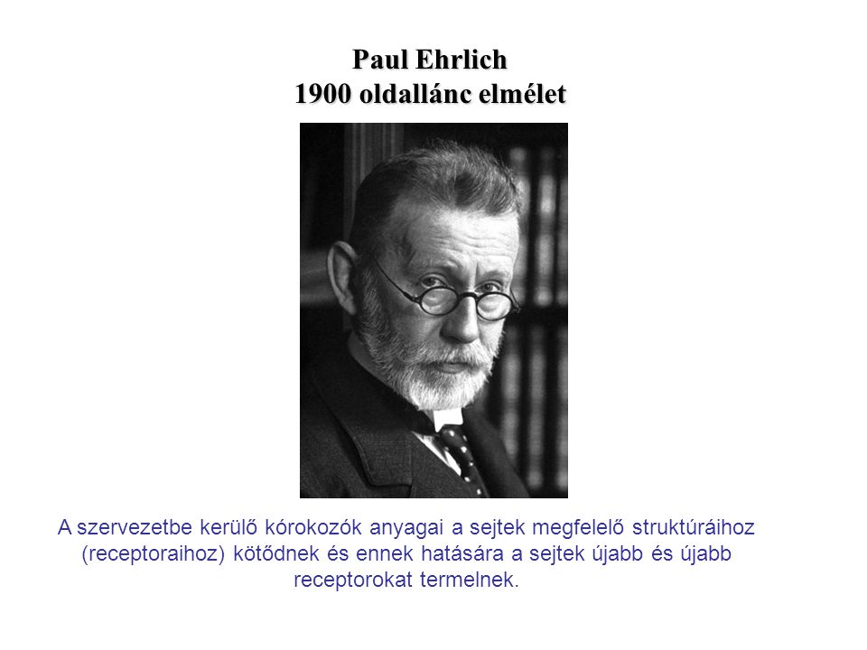 Paul Ehrlich 1900 oldallánc elmélet