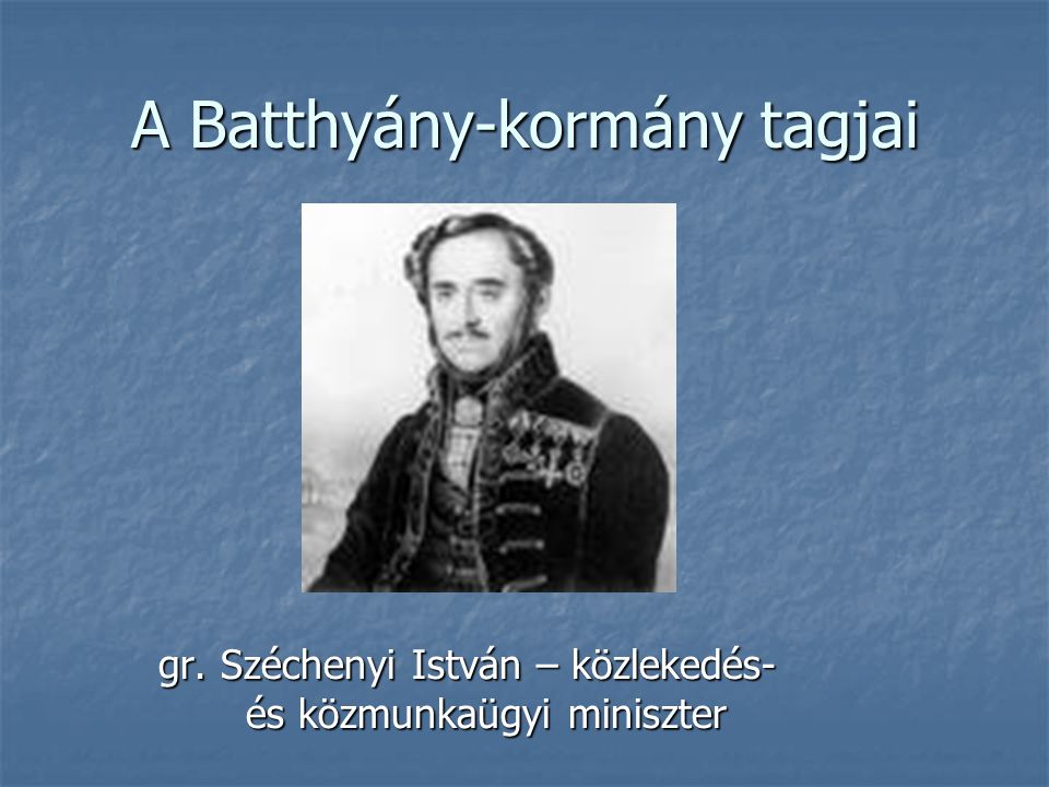 A Batthyány-kormány tagjai
