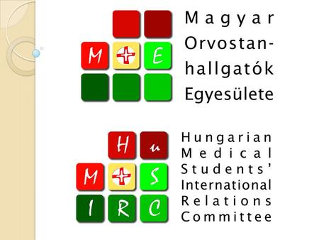 Magyar Orvostanhallgatók Egyesülete Hungarian Medical Students’ International Relations Committee The Committee about 1000 members in Hungary 4 Local.