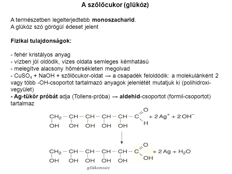 Dextróz (glükóz, szőlőcukor)