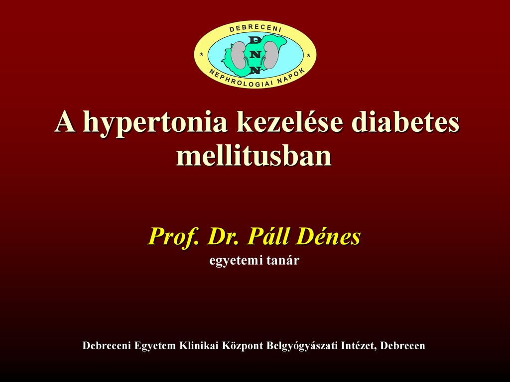a hypertonia kezelése 3 diabetes diabetes)