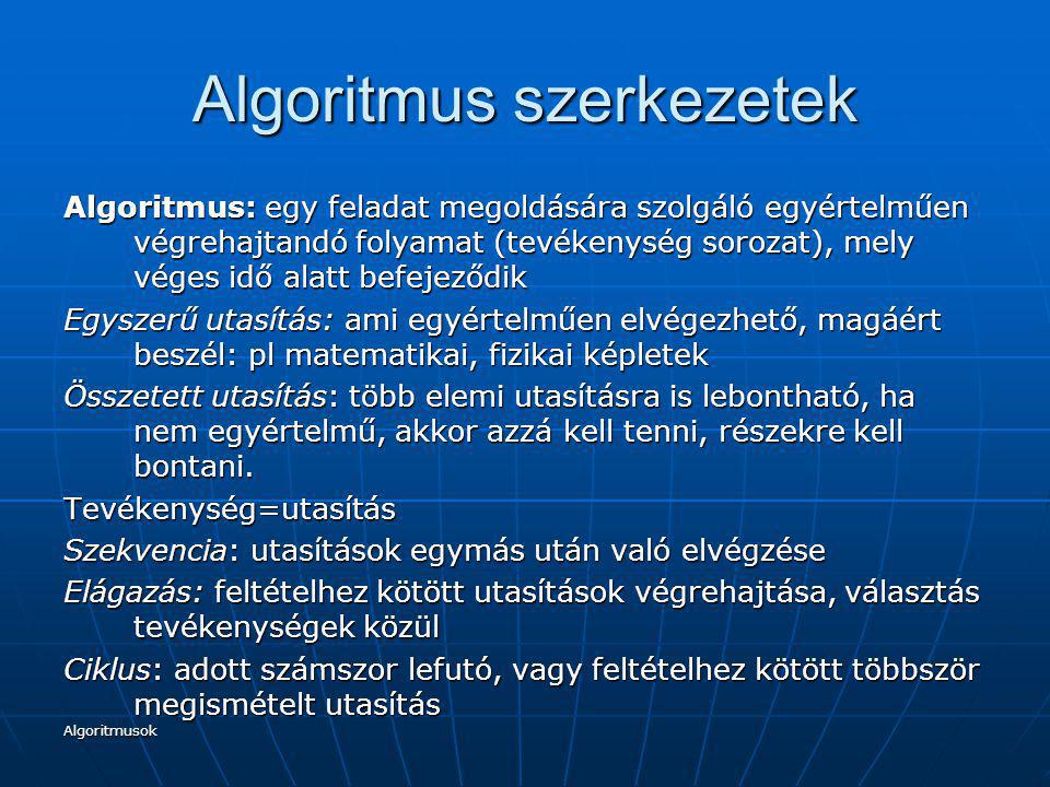 Algoritmus Szerkezetek Ppt Letolteni