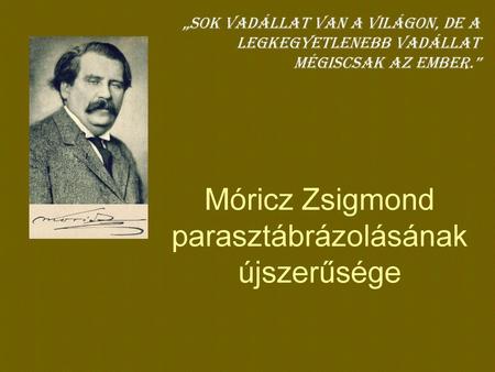 Móricz Zsigmond parasztábrázolásának újszerűsége