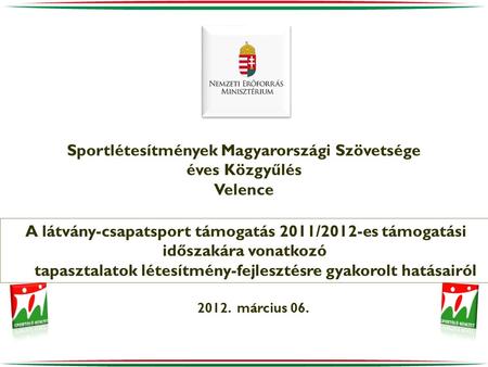 Sportlétesítmények Magyarországi Szövetsége éves Közgyűlés Velence
