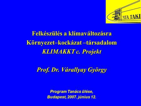 Prof. Dr. Várallyay György