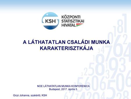 A LÁTHATATLAN CSALÁDI MUNKA KARAKTERISZTKÁJA