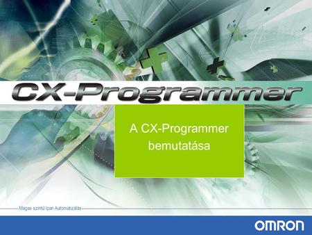 A CX-Programmer bemutatása