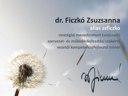dr. Ficzkó Zsuzsanna alias zsficzko stratégiai menedzsment tanácsadó