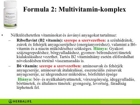 Formula 2: Multivitamin-komplex