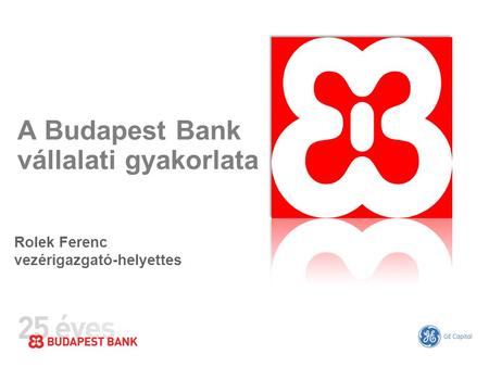 A Budapest Bank vállalati gyakorlata