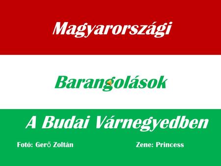 Magyarországi Barangolások A Budai Várnegyedben