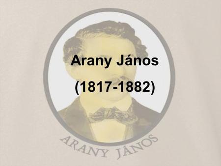 Arany János (1817-1882).