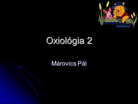 Oxiológia 2 Márovics Pál.