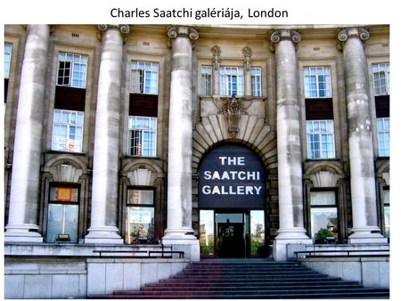 Charles Saatchi galériája, London. Abigail Lane: Véres poszter. 1995. (Sensation-kiállítás)