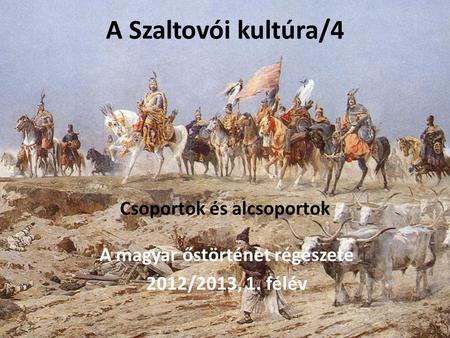 A Szaltovói kultúra/4 Csoportok és alcsoportok