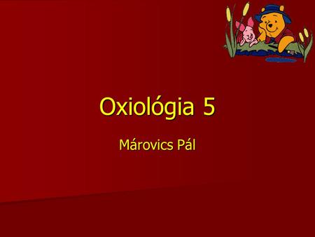 Oxiológia 5 Márovics Pál.