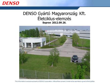 DENSO Gyártó Magyarország Kft.