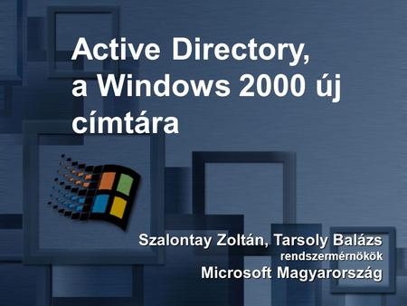 Active Directory, a Windows 2000 új címtára