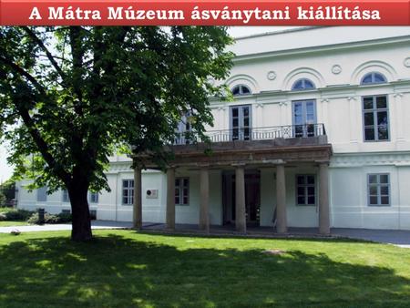 A Mátra Múzeum ásványtani kiállítása