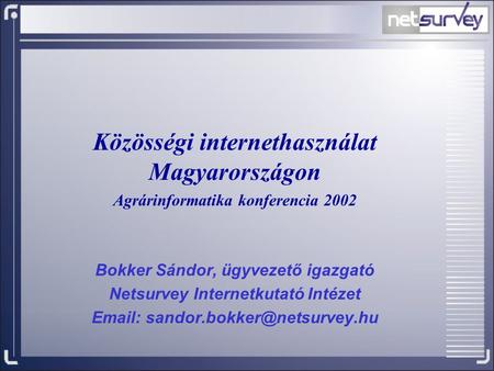 Közösségi internethasználat Magyarországon