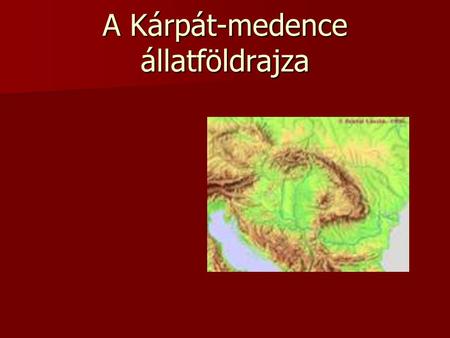 A Kárpát-medence állatföldrajza