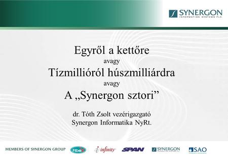 Synergon Group, Synergon Information Systems Plc. A kezdetek,…