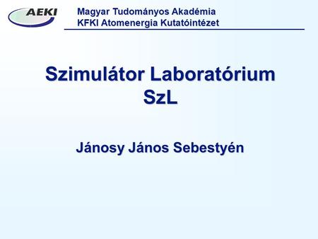 Szimulátor Laboratórium SzL