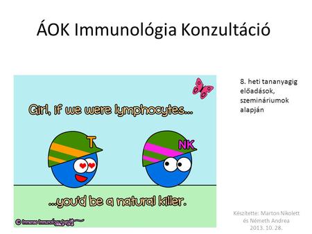 ÁOK Immunológia Konzultáció