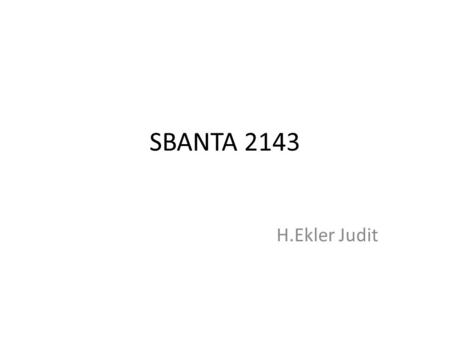 SBANTA 2143 H.Ekler Judit.