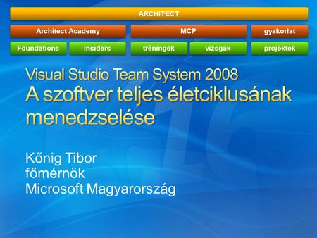 Kőnig Tibor főmérnök Microsoft Magyarország