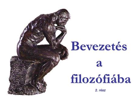 Bevezetés a filozófiába