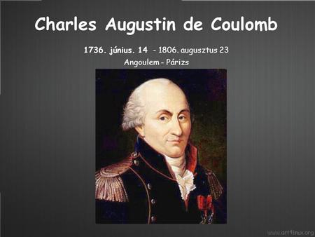 Charles Augustin de Coulomb június