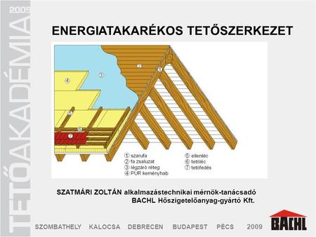 Energiatakarékos tetőszerkezet