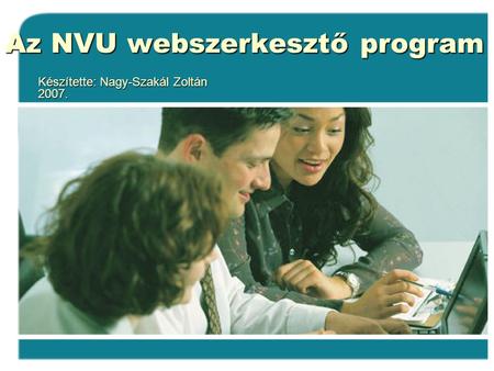 Az NVU webszerkesztő program