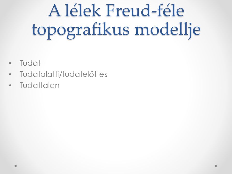A lélek Freud-féle topografikus modellje