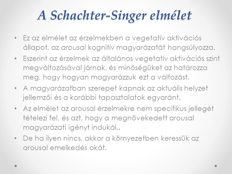 A Schachter-Singer elmélet