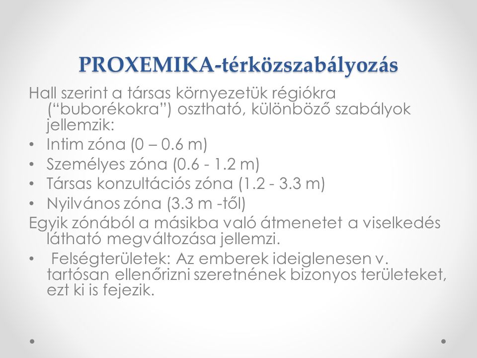 PROXEMIKA-térközszabályozás