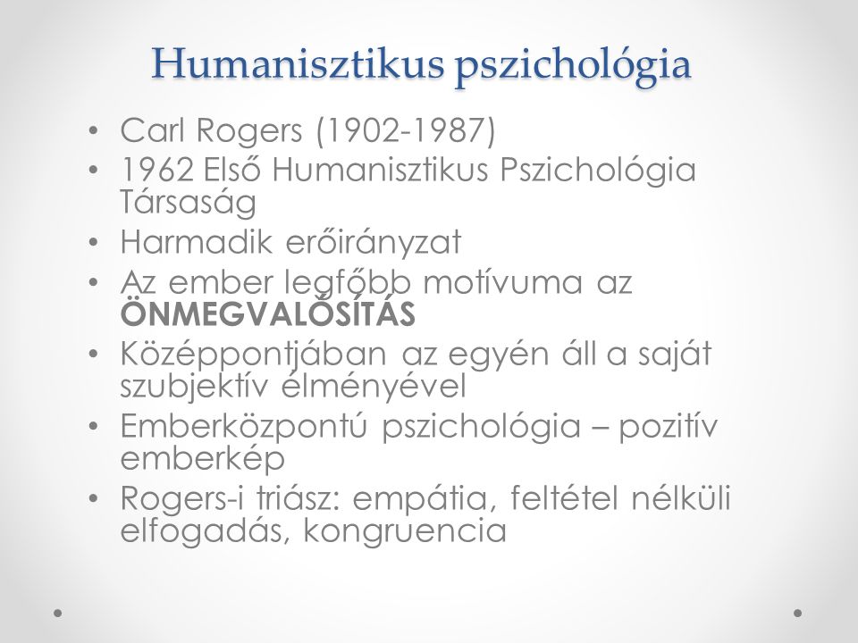 Humanisztikus pszichológia