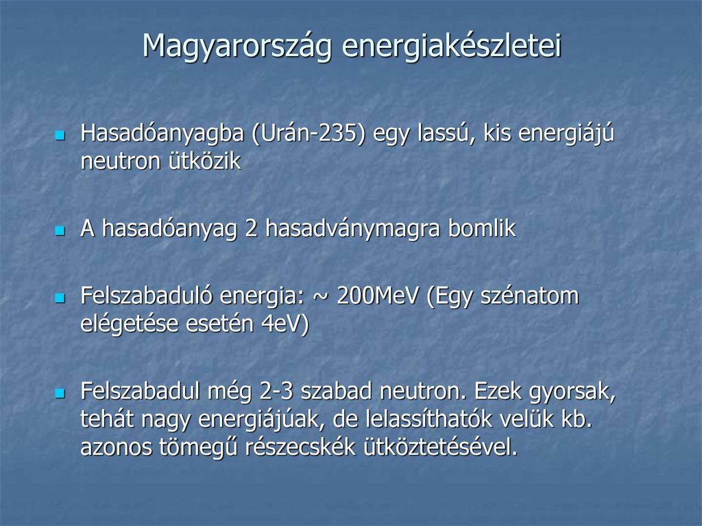 Magyarország energiakészletei
