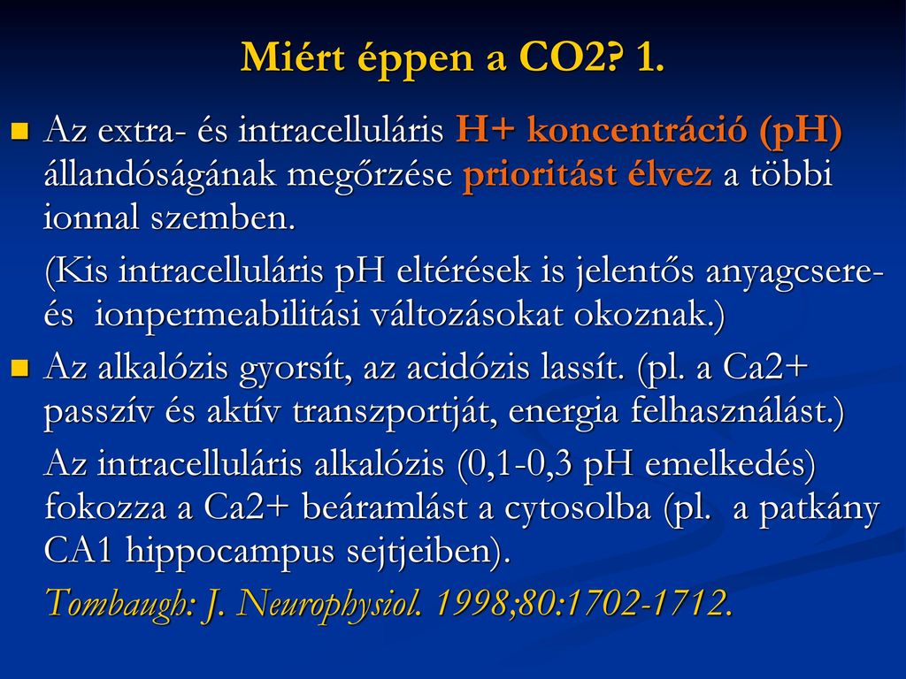szén-dioxid eltérési egyenletek